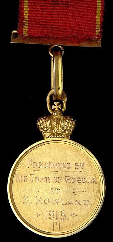 Presented by the  Tsar of Russia to S. Rowland. 1915.jpg