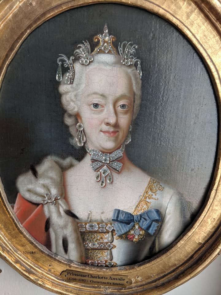 Princess Charlotte Amalie of Denmark with with the insignia of the order.jpg