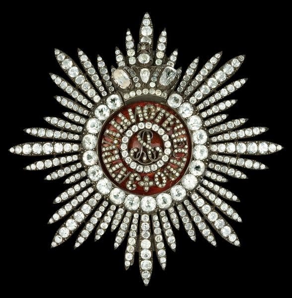 Privately Commissioned Breast Star of Saint Alexander Nevsky with Diamonds.jpg
