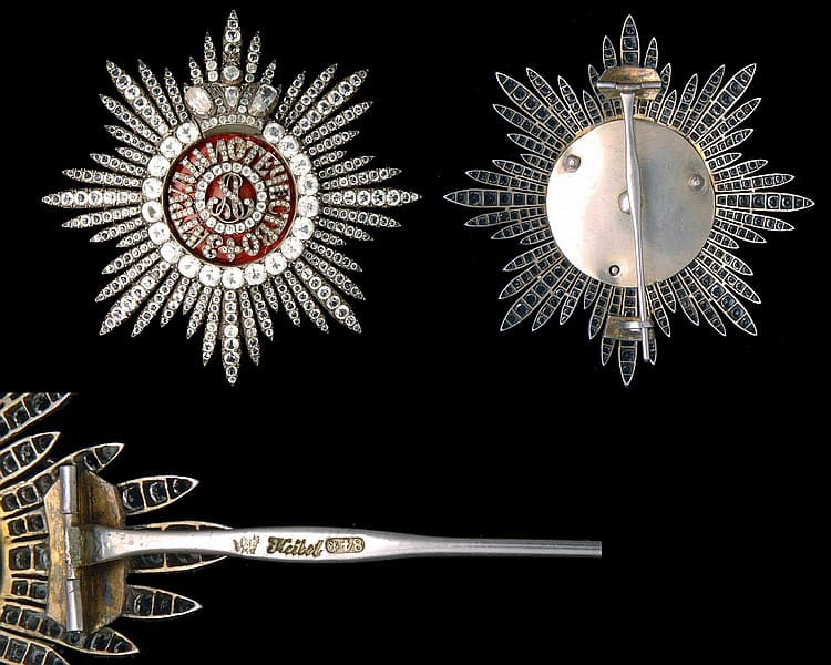 Privately Commissioned Breast Star of Saint  Alexander Nevsky with Diamonds.jpg