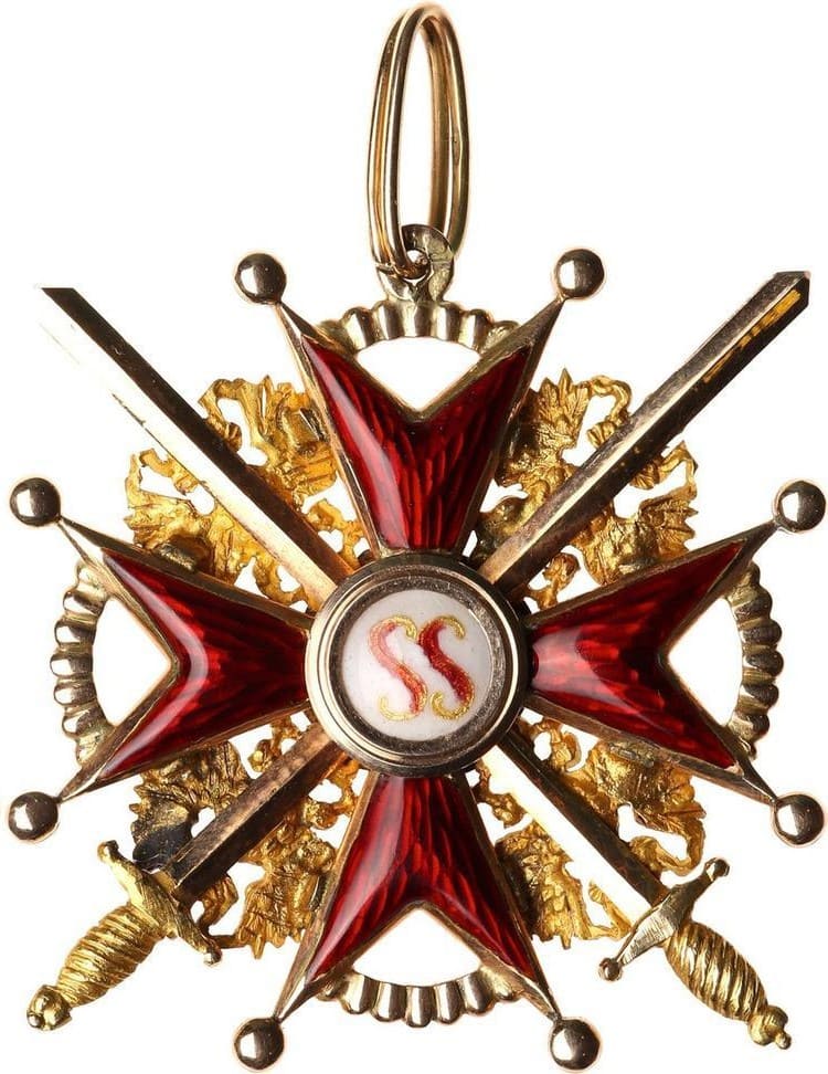 Privately Commissioned Orders of Saint Stanislaus 3rd Class. Military Division.jpg
