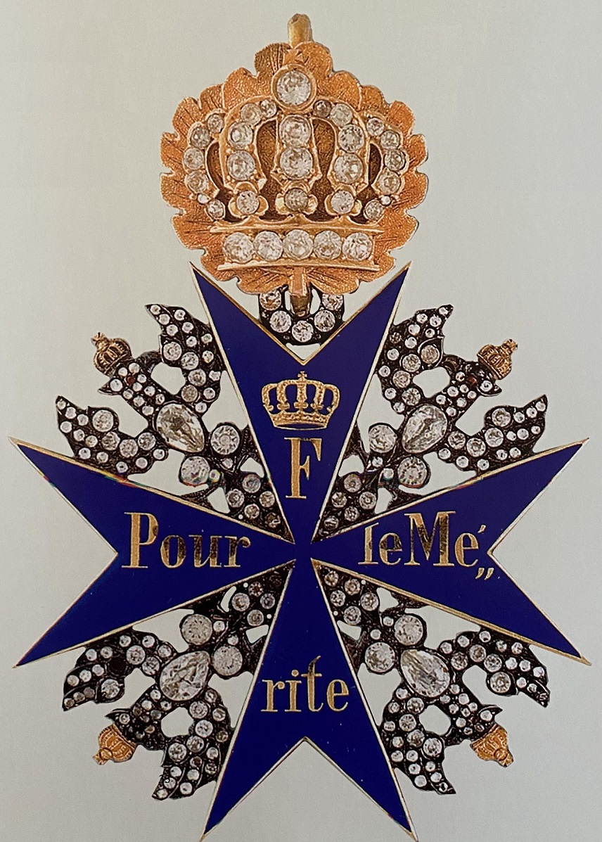 Prussian Order Pour le Mérite with Diamonds of Helmuth  von Moltke the Elder.jpg
