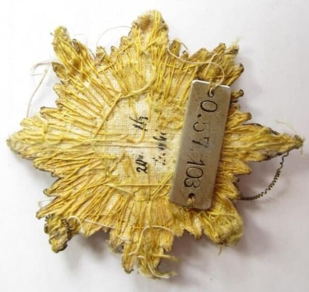 Reduced embroidered  breast star of the White Eagle order.jpg