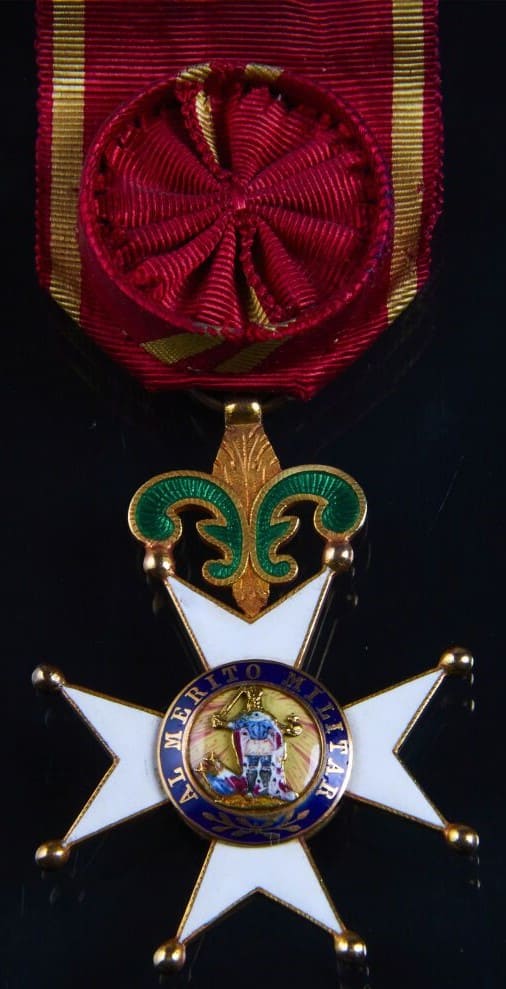Royal and Military  Order of Saint Ferdinand awarded in 1861.jpg