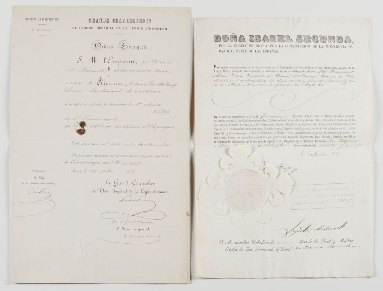 Royal and Military Order of Saint Ferdinand  Document.jpg