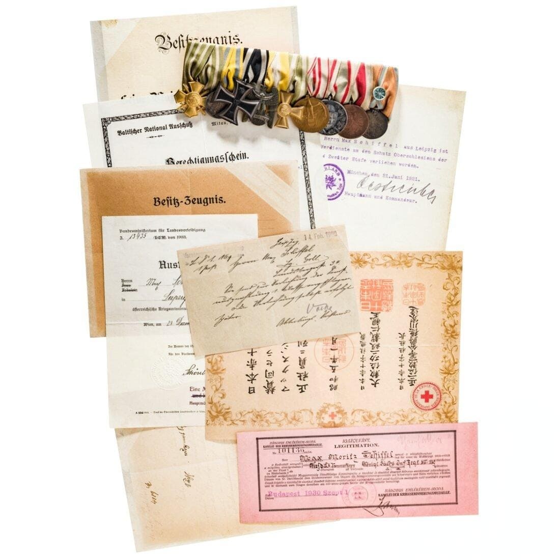 Royal Saxon Sergeant Max Schiffel documents.jpeg
