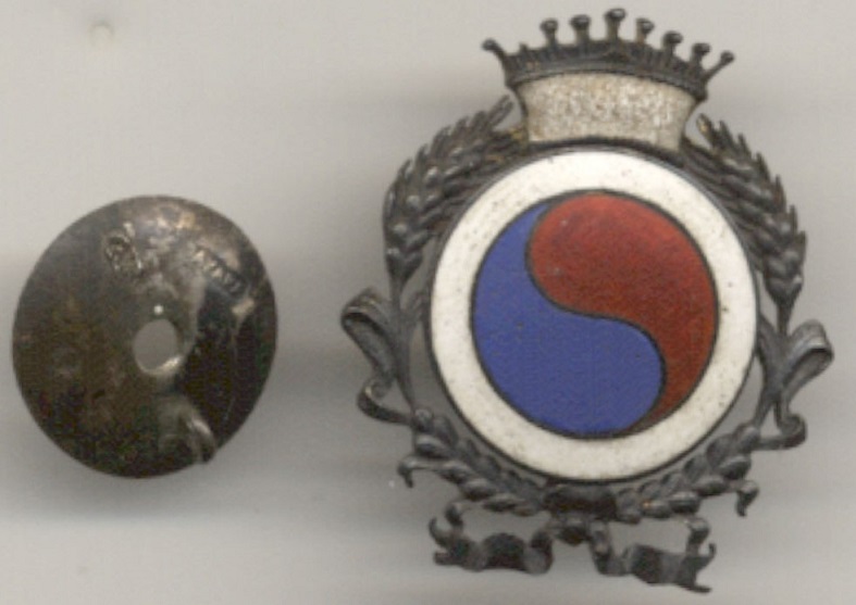 Russian-made badge for Korean Delegation in St.Petersburg.jpg