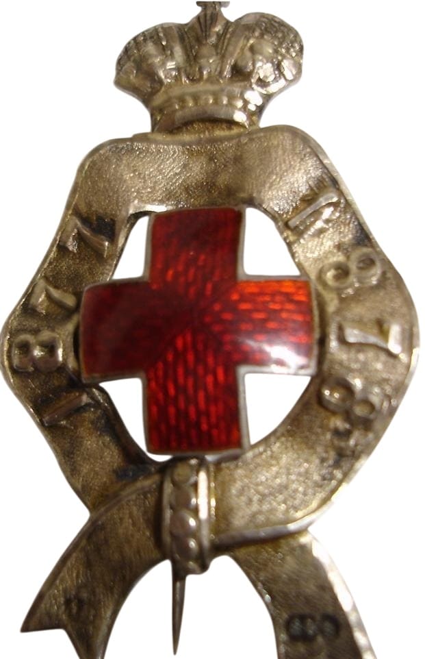 Russo-Turkish War of 1877-1878 Red Cross Badge  made by the St.Pertersburg workshop А.В.jpg