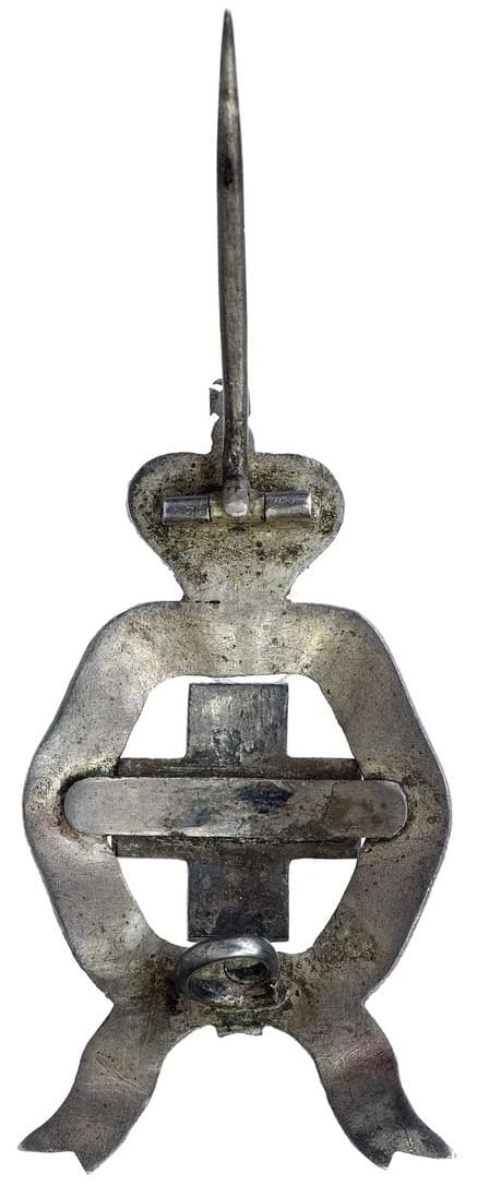 Russo-Turkish War of 1877-1878 Red Cross Badge  made by the  St.Pertersburg workshop ПФ.jpg