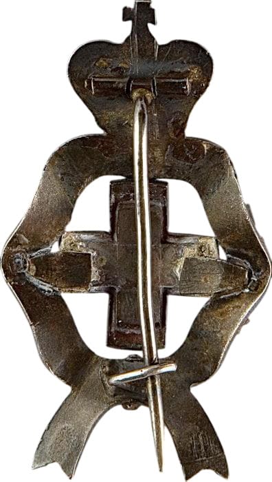 Russo-Turkish War of 1877-1878 Red Cross Badge  made by the Vilna workshop ДК.jpg