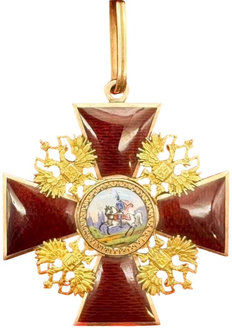Saint Alexander Nevsky order  made by Julius Keibel workshop in 1867.jpg