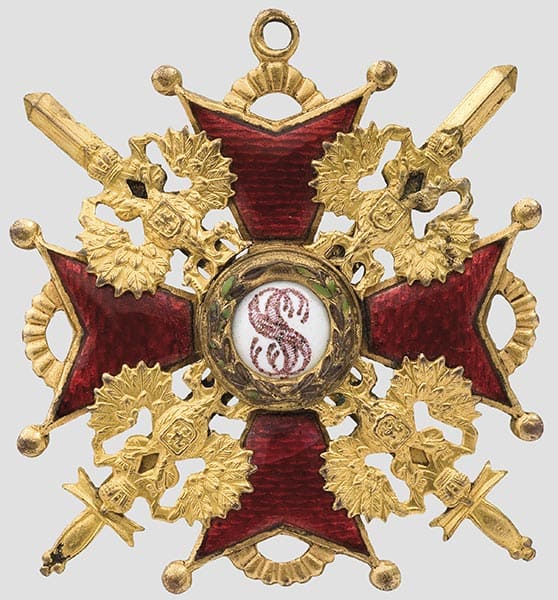 St. Stanislaus-Orden Kreuz 2. Klasse mit Schwertern.jpg