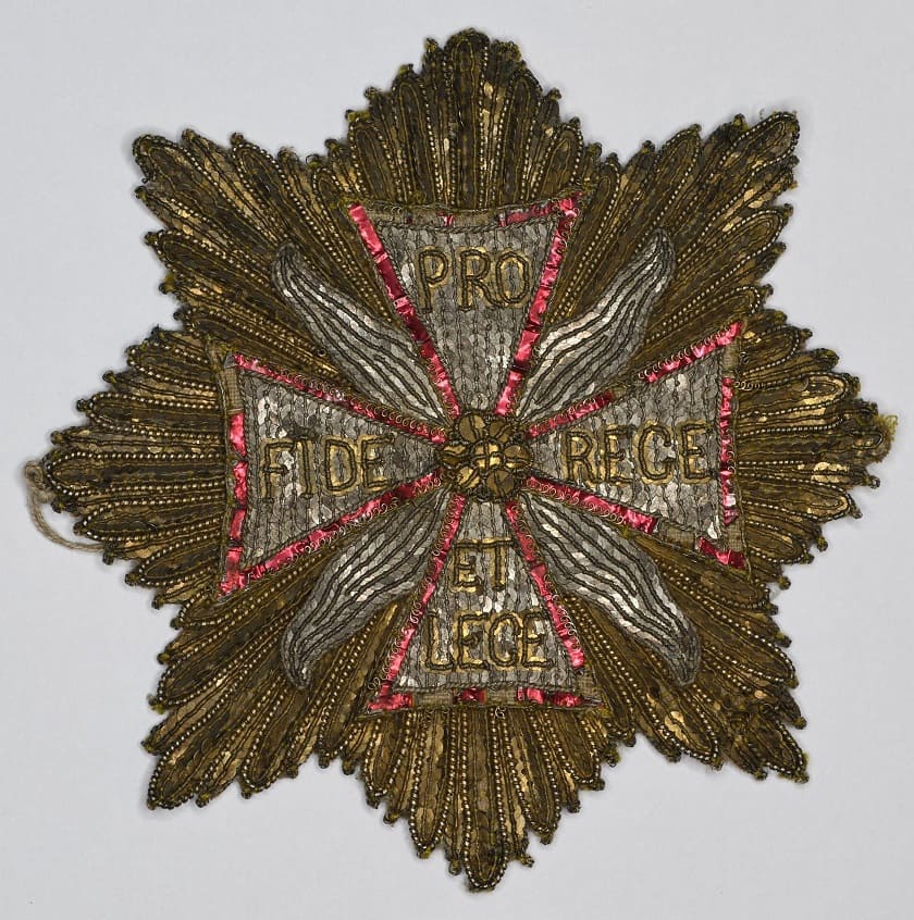 Stanisław II August Poniatowski’s Embroidered Breast Star of the White Eagle Order.jpg