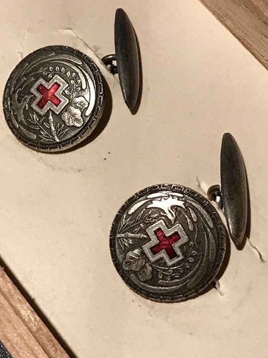 Сufflinks of Japanese  Red Cross Society.jpg