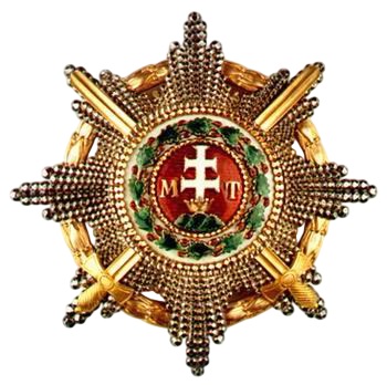 Unique breast star with War Decoration and Swords.jpg