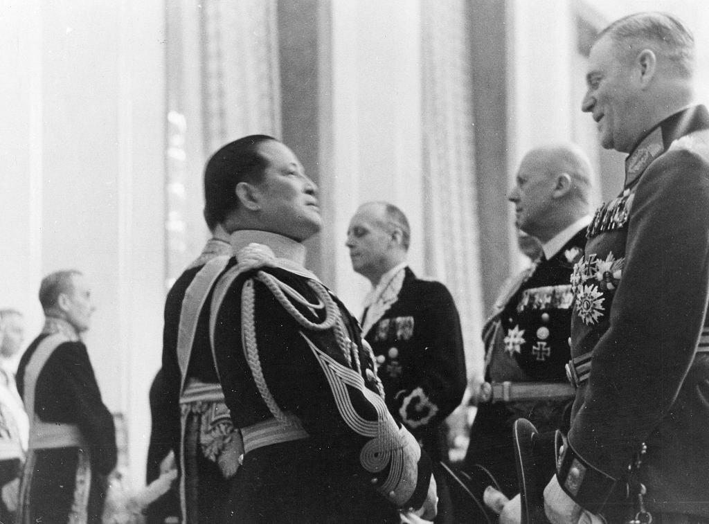 Wilhelm Keitel  wearing breast stars of Sacred Treasure Order.jpg