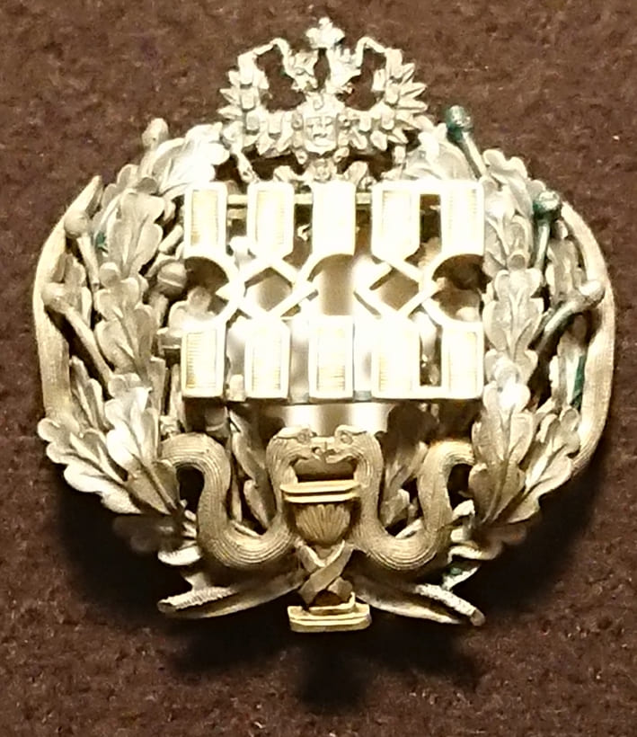 Знак для окончивших учение на женских врачебных курсах при Санкт-Петербургском Николаевском военном госпитале. 1880 г..jpg