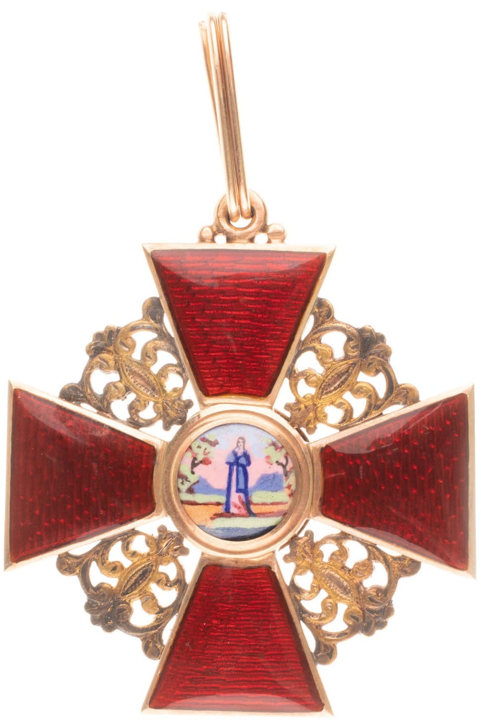 Знак ордена Св. Анны 1-й степени  клеймо АК.jpg