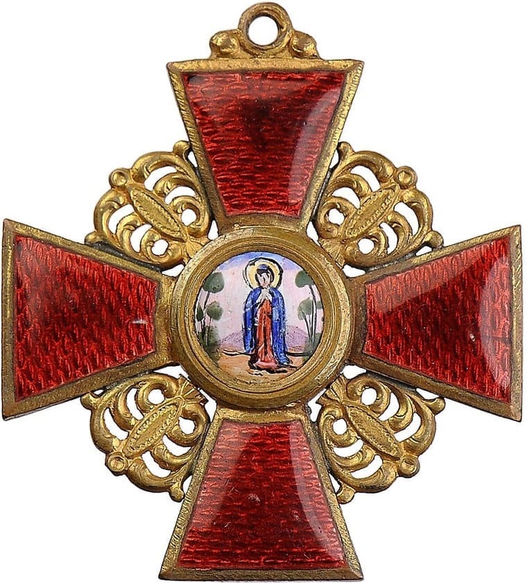 Знак Ордена Св. Анны 2-й степени Фирма Эдуард бронза.jpg