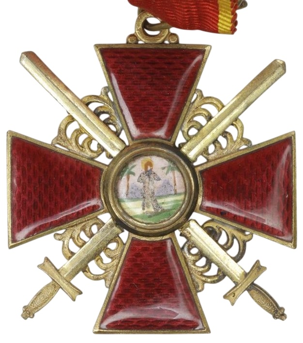 Знак ордена Св. Анны 2-й степени с  мечами Осипов.jpg