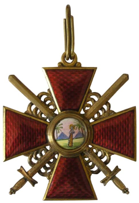 Знак ордена Св. Анны 2-й степени с  мечами Осипов.jpg