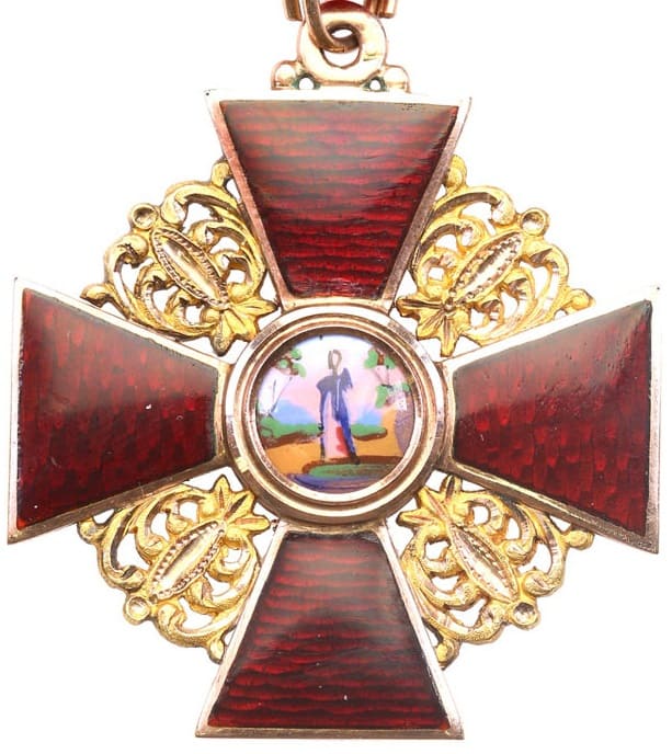 Знак Ордена Св. Анны 3-й степени фирма Юлиуса Кейбеля.jpg