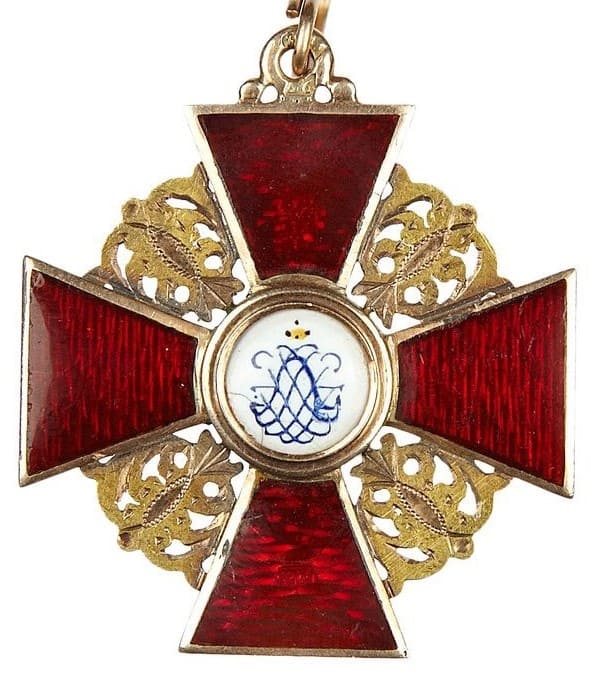 Знак Ордена Св. Анны 3-й степени  Вильгельма Кейбеля.jpg