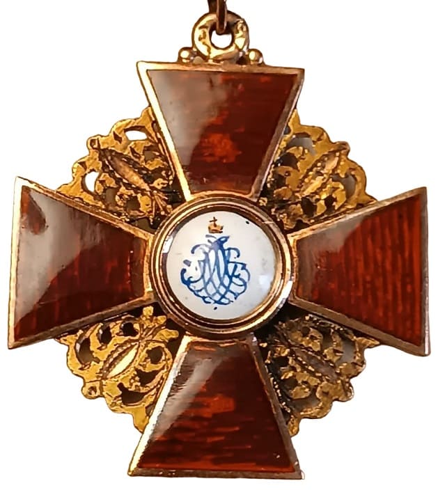 Знак Ордена  Св. Анны 3-й степени  Вильгельма Кейбеля.jpg