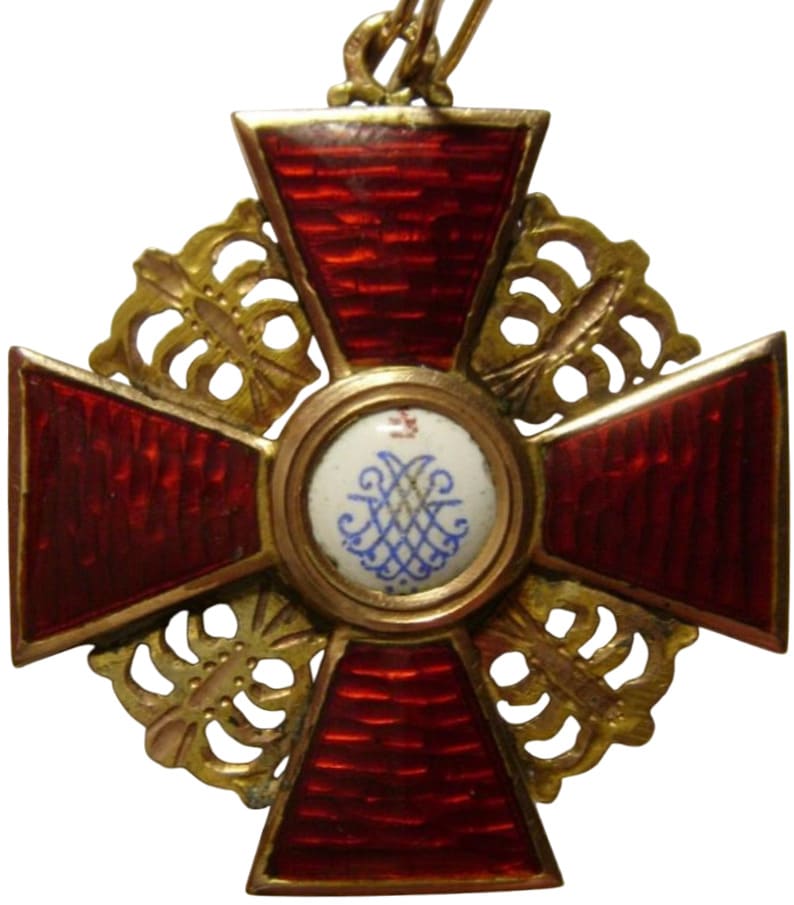 Знак ордена Св. Анны 3 ст.   Фирма Эдуард  ИЛ.jpg