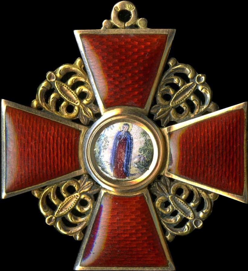 Знак ордена Св. Анны II ст.  фирма Эдуард.jpg