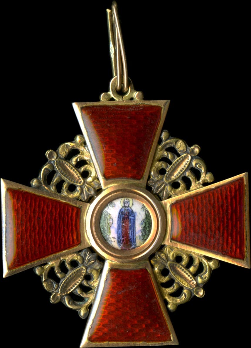 Знак ордена Св. Анны III ст.  Фирма Эдуард.jpg