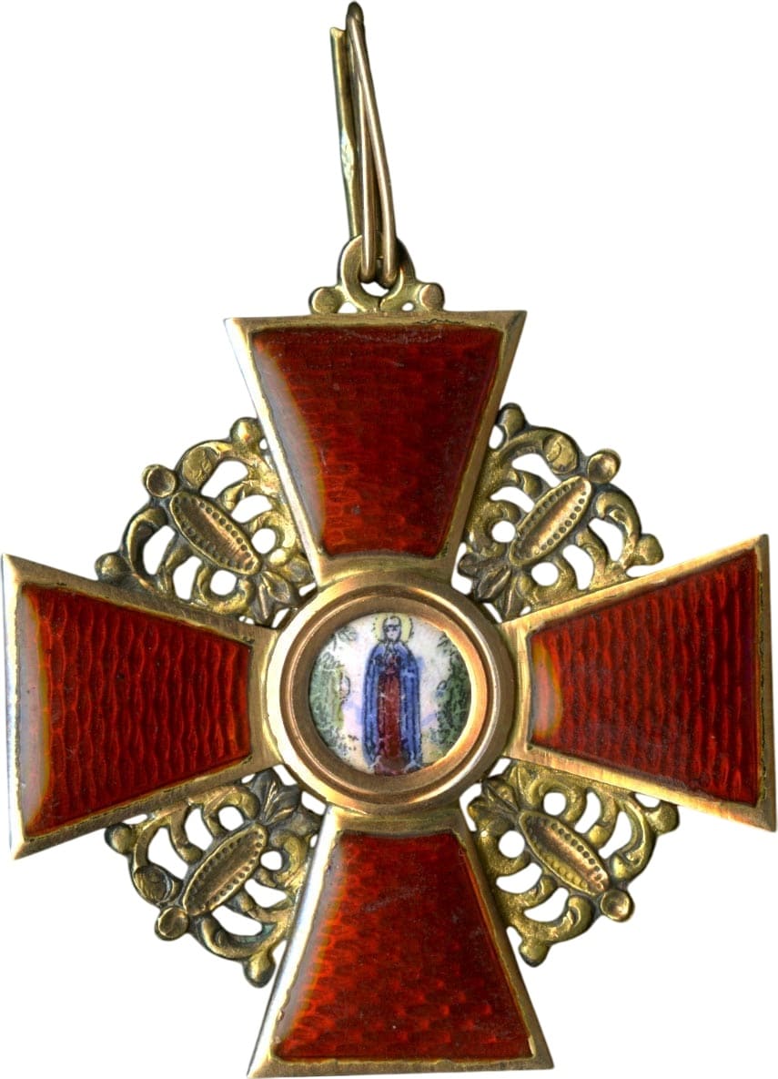 Знак ордена Св. Анны III ст.  Фирма Эдуард.jpg