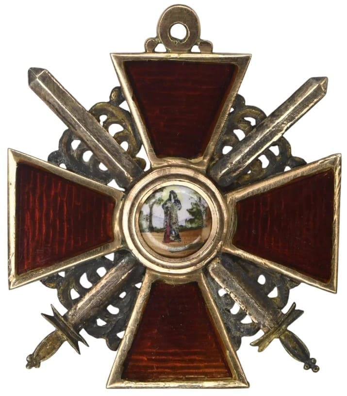 Знак ордена  Св. Анны III степени с мечами Альберт Кейбель.jpg