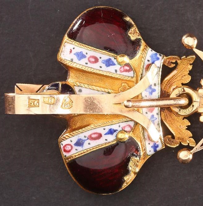 Знак ордена Св. Станислава II  степени с короной Осипов Иван Васильевич.jpg