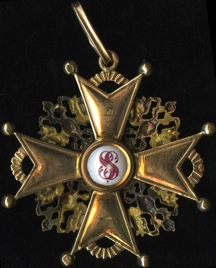 Знак ордена Св. Станислава III ст.  фирма  Эдуард.jpg
