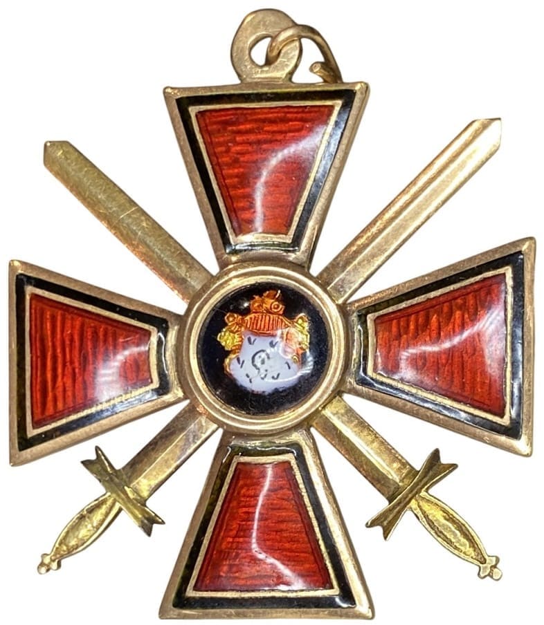 Знак Ордена Св. Владимира 4-й степени с мечами. Фирма Альберта Кейбеля.jpg