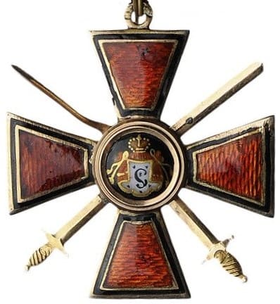 Знак Ордена Св. Владимира 4-й степени с мечами ИК.jpg