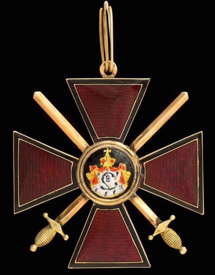 Знак  ордена Святого равноапостольного князя Владимира 2-й степени с мечами.jpg