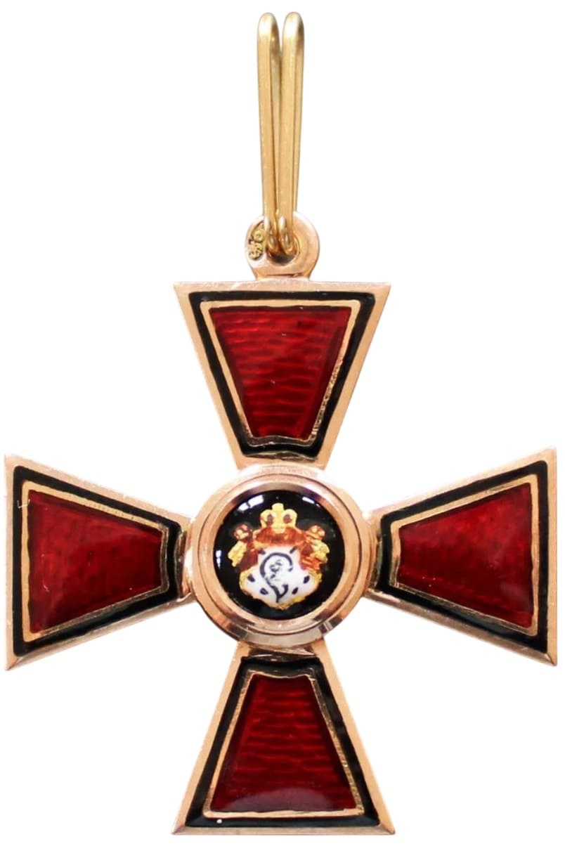 Знак ордена Святого равноапостольного князя Владимира 4-й степени AK.jpg