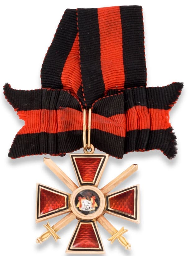 Знак ордена Святого равноапостольного князя Владимира 4-й степени с мечами ВД.jpg
