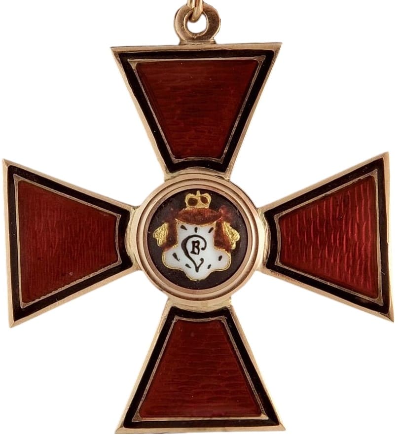 Знак ордена Святого равноапостольного князя Владимира II степени AK.jpg