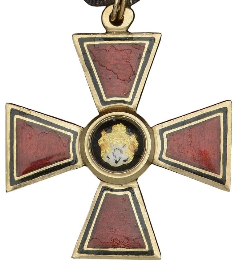 Знак ордена святого  равноапостольного князя Владимира IV ст. AK.jpg