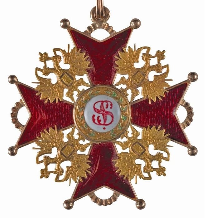 Знак ордена Святого Станислава 1-й степени Альберта Кейбеля.jpg