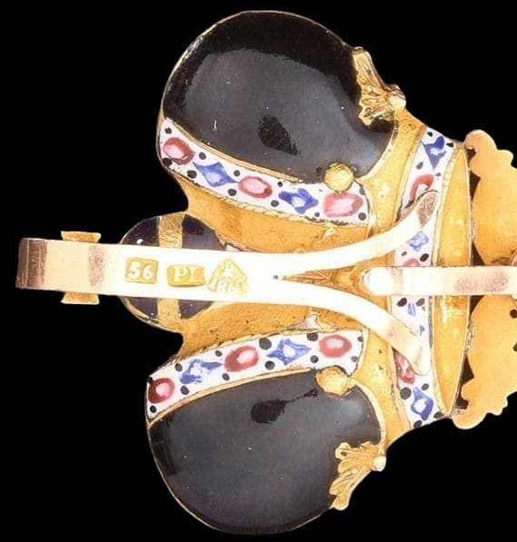 Знак ордена  Святого Станислава 1-й степени с короной и мечами клеймо PL.jpg