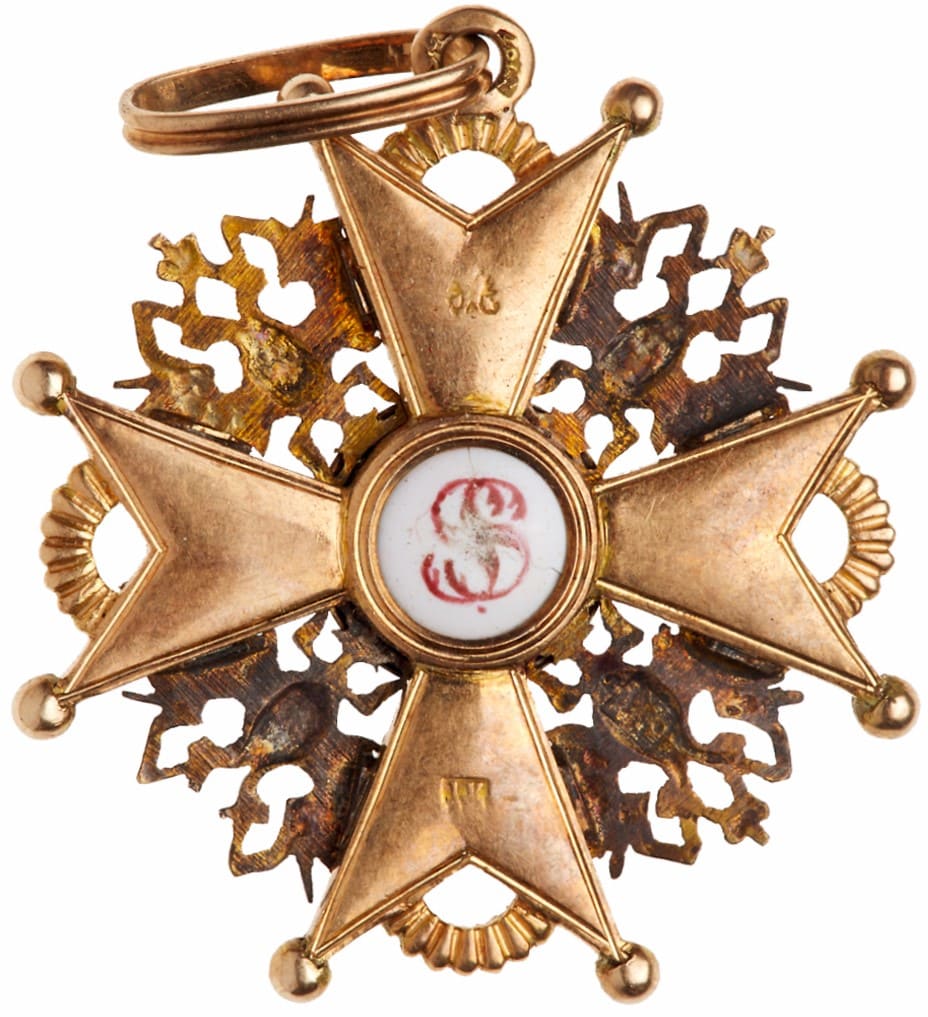 Знак ордена Святого Станислава 3-й степени IK  1867.jpg