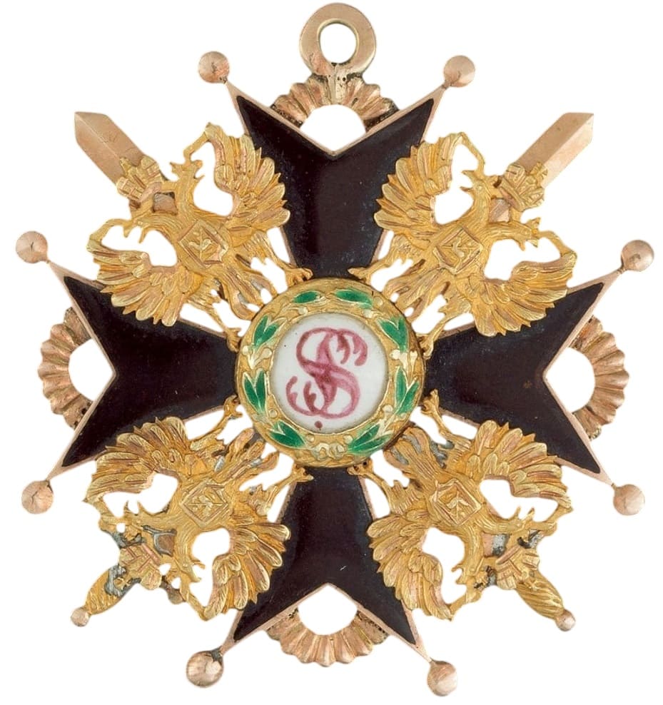 Знак ордена Святого Станислава III степени с  мечами.jpg