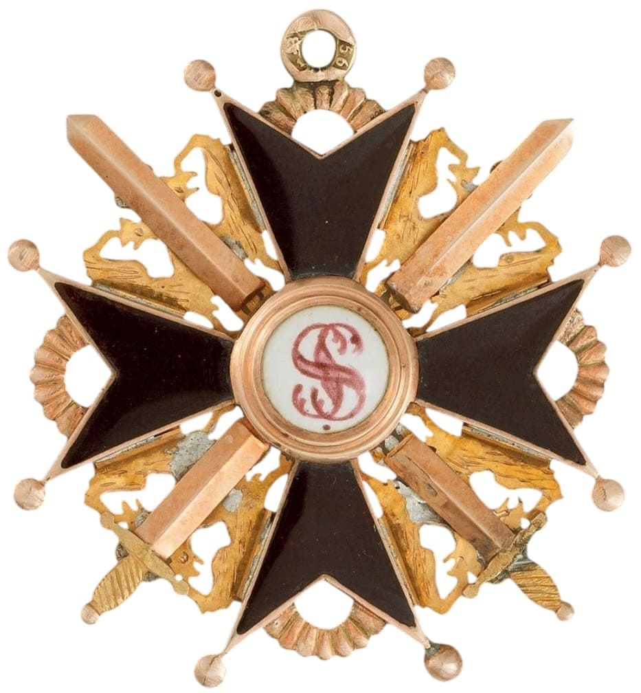 Знак ордена Святого Станислава III степени с мечами.jpg