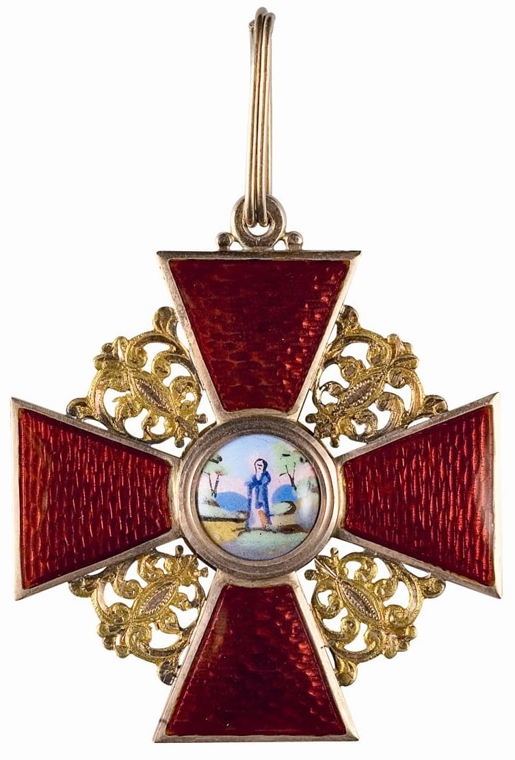 Знак ордена Святой Анны 1-й степени мастерская Альберта Кейбеля.jpg