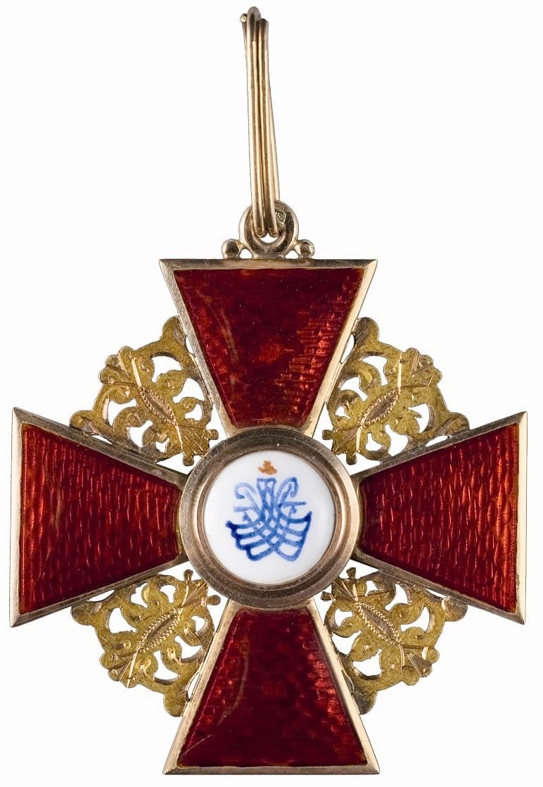 Знак ордена Святой Анны 1-й степени  мастерская Альберта Кейбеля.jpg