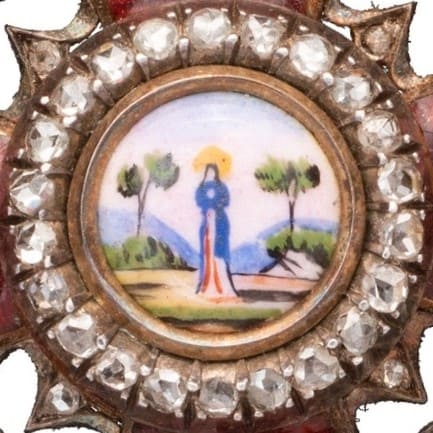 Знак ордена Святой Анны 2-й степени с бриллиантами клеймо А.Р.jpg